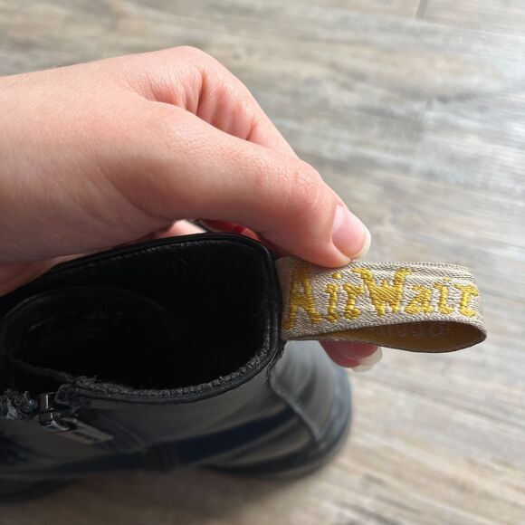 Dr Martens Jadon Platform Black Smooth Leather Zip Boots Women's 11 / EU 43 - Picture 8 of 11